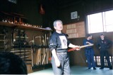 Hatsumi at Honbu Dojo - taken by Jake Sharpstone 1997