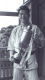 Soke Hatsumi with Judo trophy